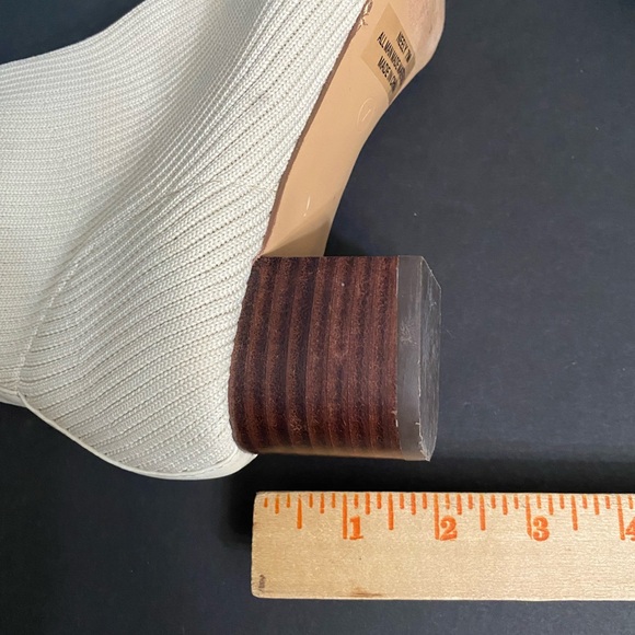 CUSHIONAIRE Women's Neely Stretch bootie +Memory Foam 7 WIDE IVORY - Picture 5 of 12